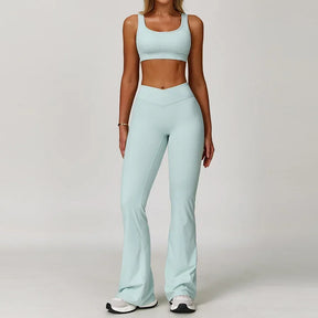 Conjunto Top Regata e Calça Flare Modern Flex