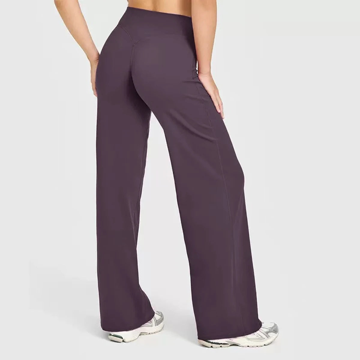 Calça Wide Leg Bailarina Cós Alto Tendência Modern Motion