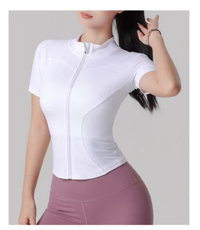 Blusa Meia Manga Esportiva com Zíper Modern Femina