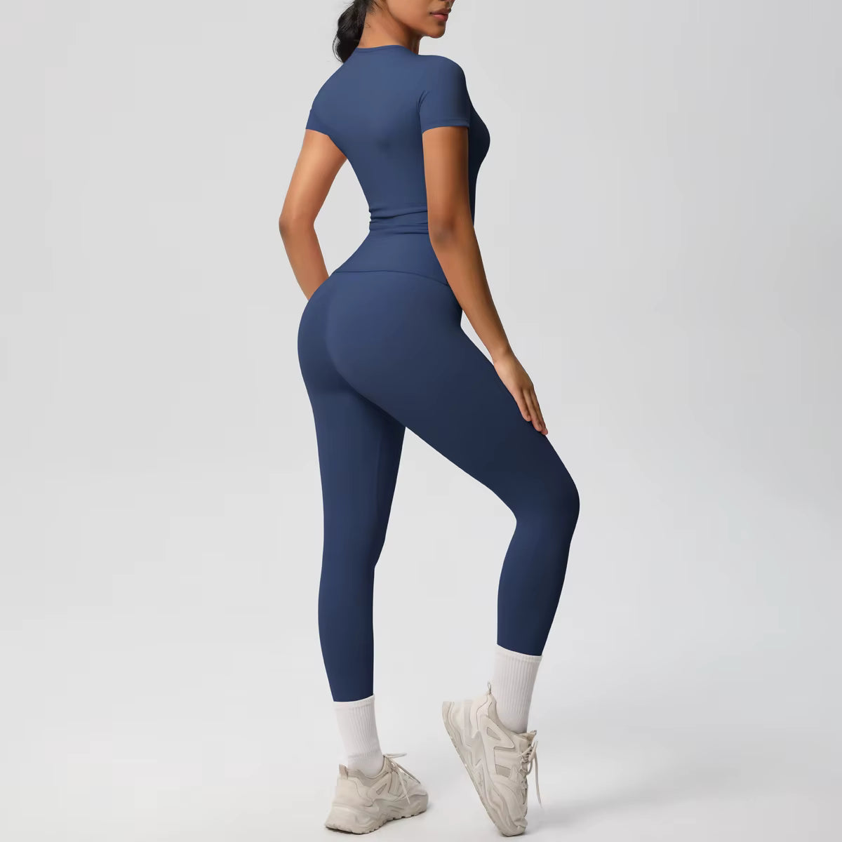 Conjunto Blusa Meia Manga e Calça Legging Modern Basic
