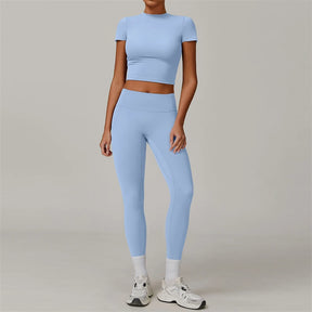 Conjunto Cropped Meia Manga e Legging Modern Basic