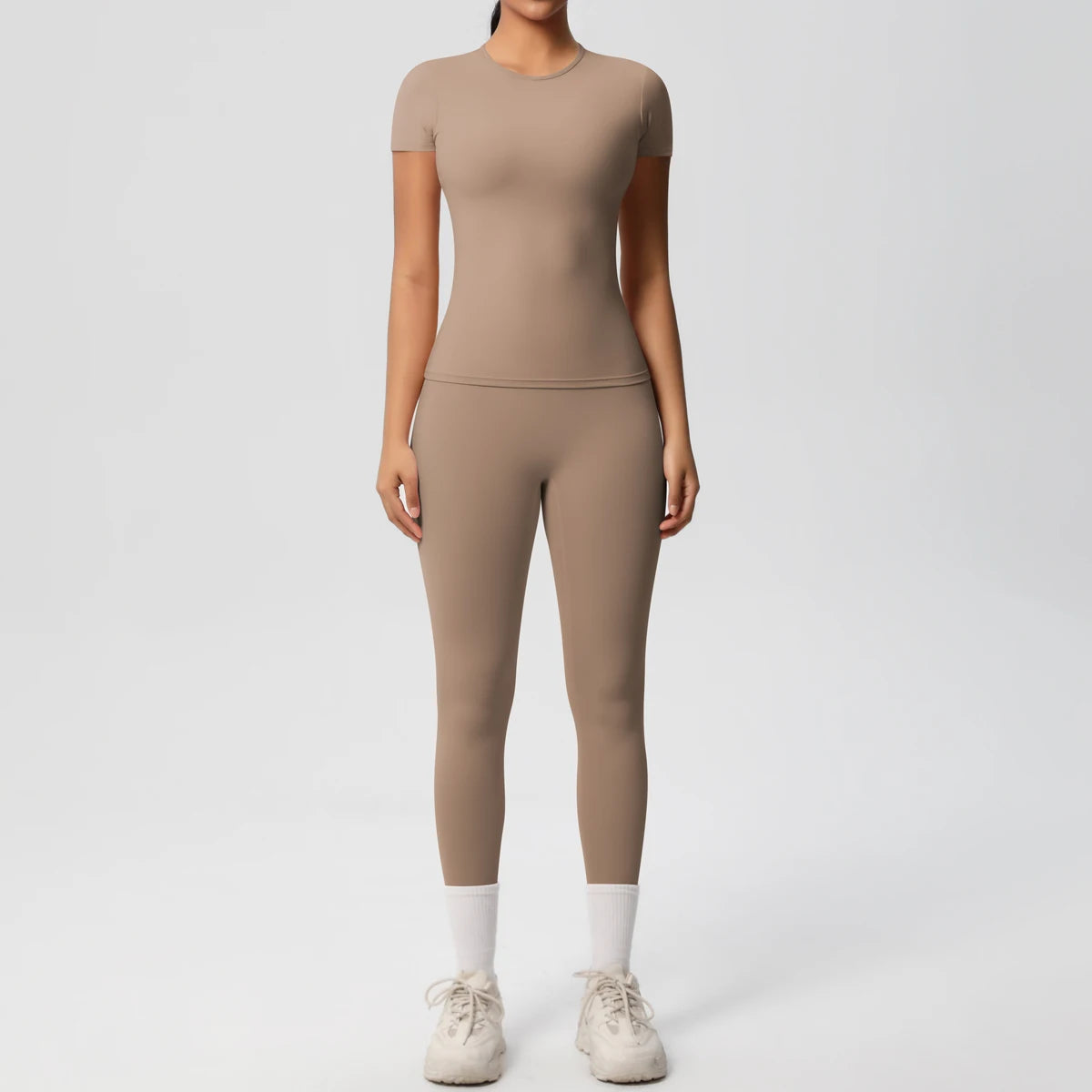 Conjunto Blusa Meia Manga e Calça Legging Modern Basic