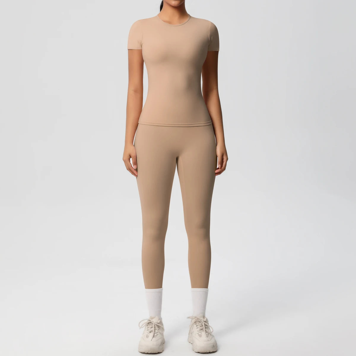 Conjunto Blusa Meia Manga e Calça Legging Modern Basic