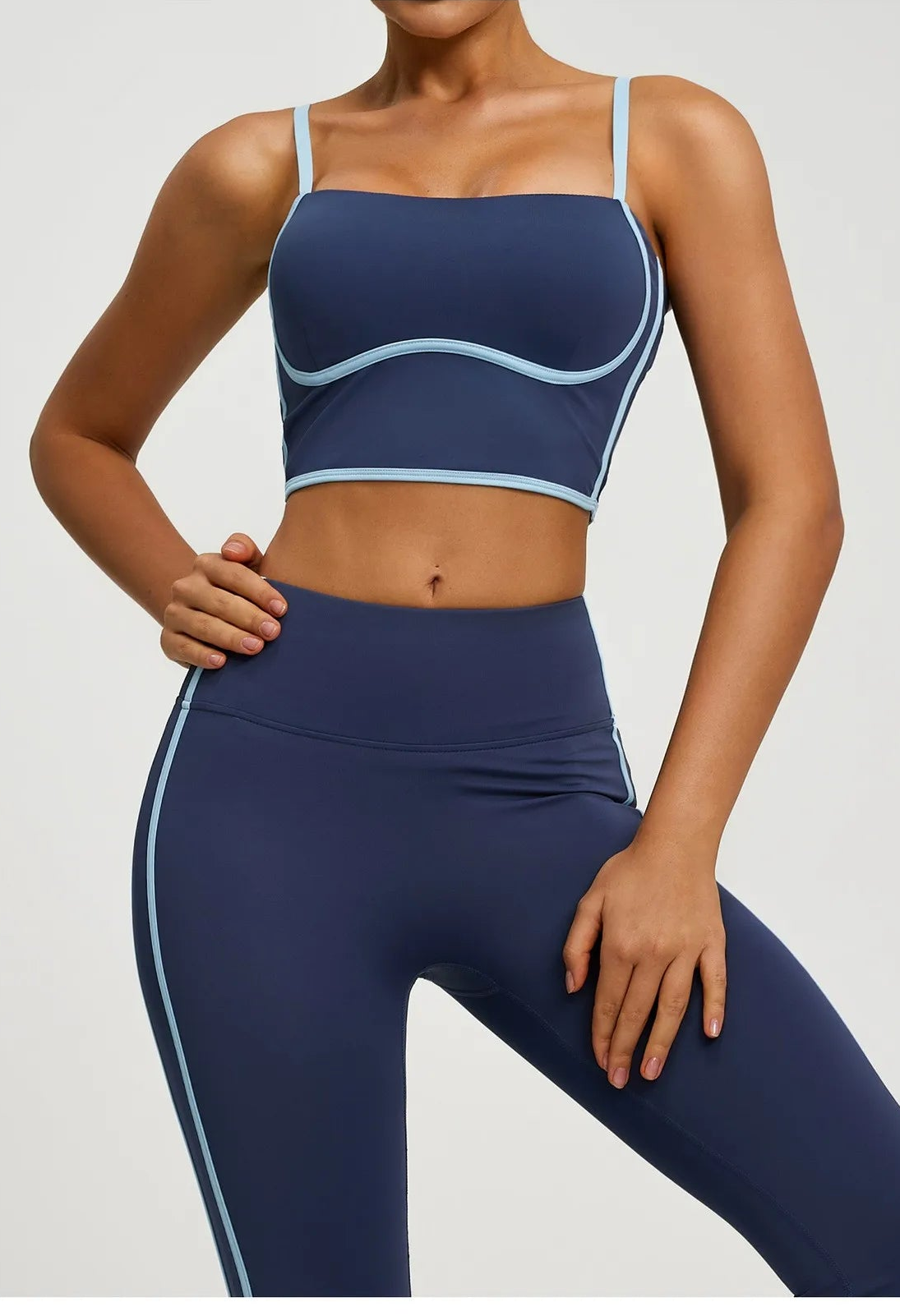 Conjunto Top e Calça Flare Cós Alto Tendência Modern Alô