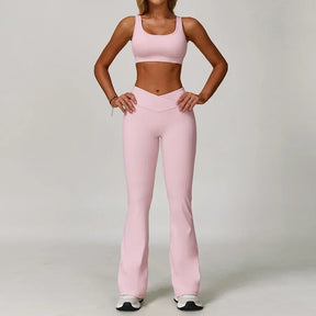 Conjunto Top Regata e Calça Flare Modern Flex