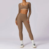 Conjunto Top Manga Longa com Legging Cós V Atrás Modern Shape