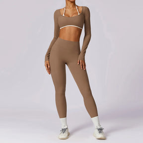 Conjunto Top Manga Longa com Legging Cós V Atrás Modern Shape