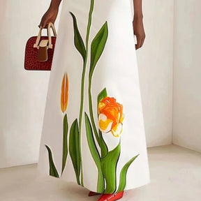 Vestido Longo Floral Modern Lira