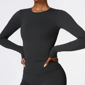 Blusa Manga Longa Esportiva Modern Crop