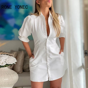 Vestido Camisa com Mangas Rone Yonec