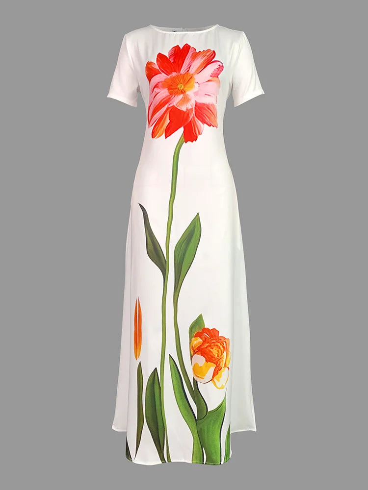 Vestido Longo Floral Modern Lira