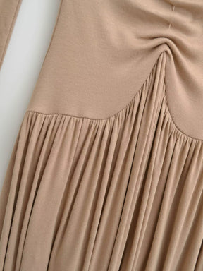 Vestido de Manga Longa Elegante Longo com Renda Modern Dyni