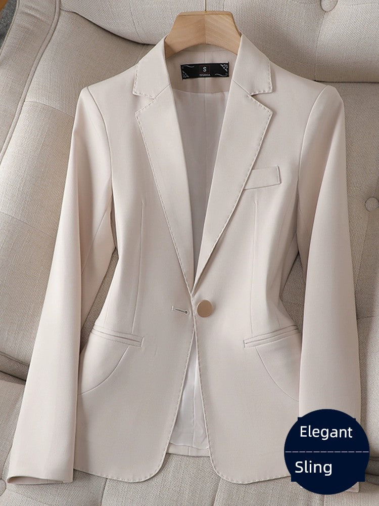 Blazer Feminino Alfaiataria de Um Botão Elegant Slim