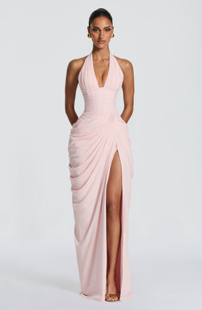 Vestido Longo Corset com Fenda Modern Mireya