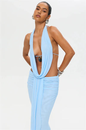 Conjunto Cropped e Saia Longa Modern Perle