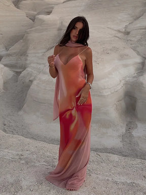 Vestido Longo Decote no Busto Modern Moana