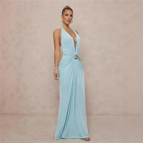 Vestido Longo com Decote Frontal Modern Kailany