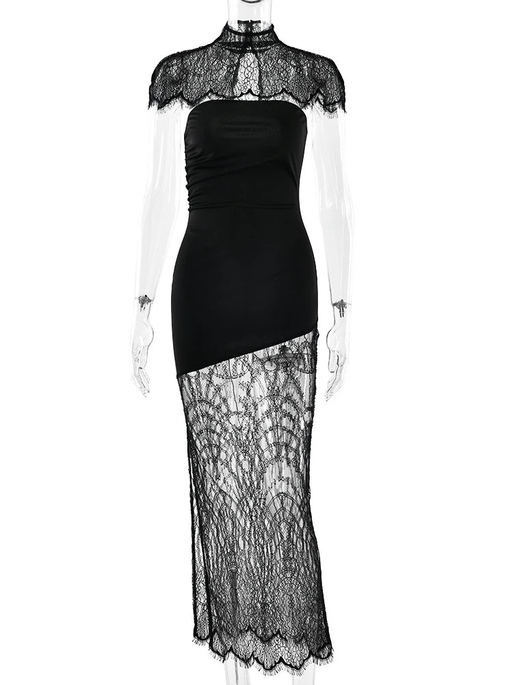 Vestido Rendado Preto Modern Julie