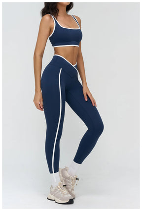 Conjunto Top Push Up com Calça Legging Modeladora Cós V Modern Xtra