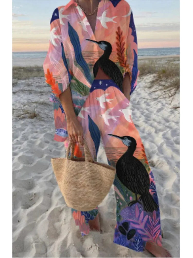 Conjunto Praiano Camisa e Calça Modern Kali