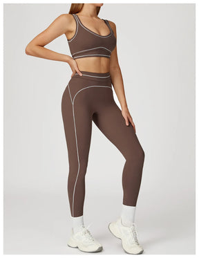 Conjuntp Top Push Up e Calça Legging Modeladora Modern Alô
