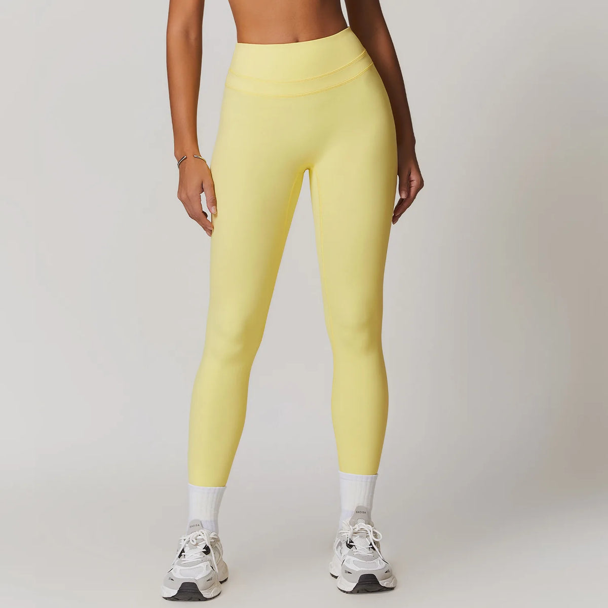 Calça Legging Cós Alto com Costura Dupla Modern Motion