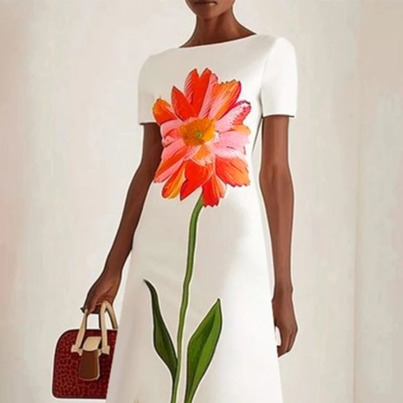 Vestido Longo Floral Modern Lira