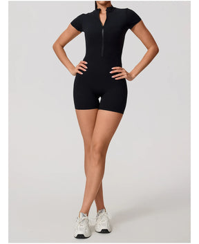 Macaquinho Esportivo Modelador Decote nas Costas Modern Waffle