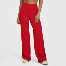 Calça Wide Leg Bailarina Cós Alto Tendência Modern Motion