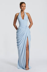 Vestido Longo Corset com Fenda Modern Mireya