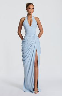 Vestido Longo Corset com Fenda Modern Mireya