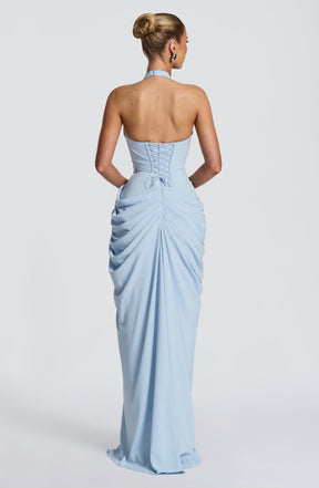 Vestido Longo Corset com Fenda Modern Mireya