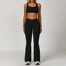 Conjunto Top Regata e Calça Flare Modern Flex