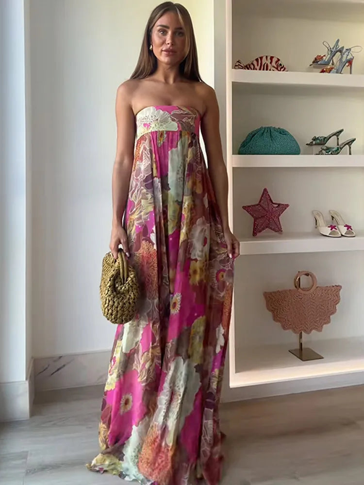 Vestido Longo Floral Modern Stella