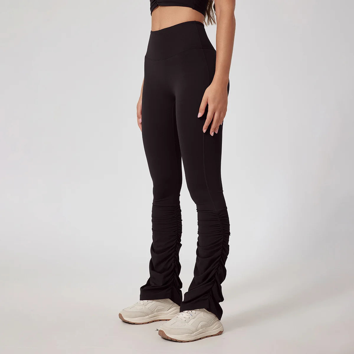 Top Cropped e Calça Flare Modeladora Efeito Push Up Modern Motion
