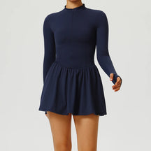 Vestido Esportivo Manga Longa Modelador Modern Female