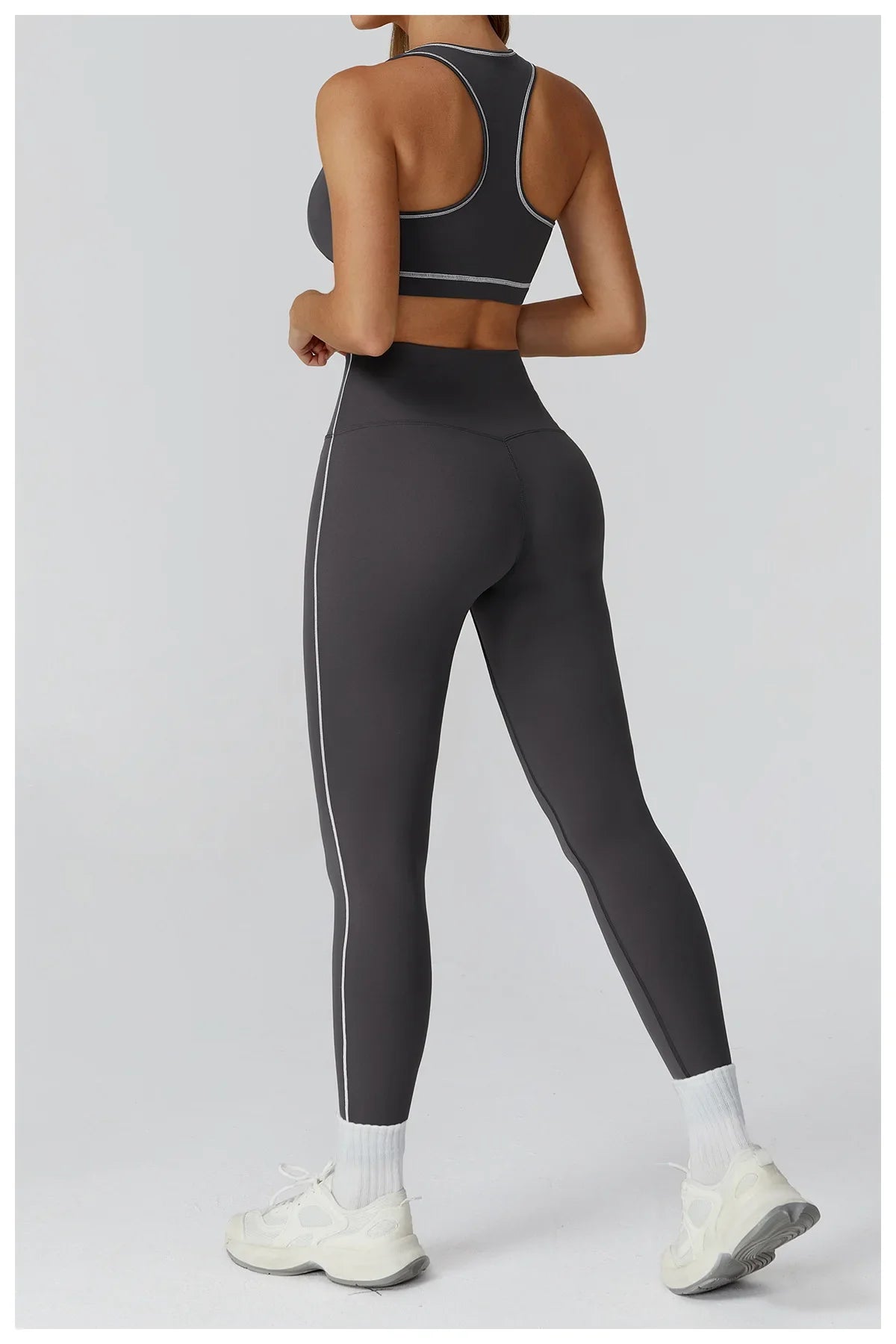 Conjunto Top Regata Push Up e Calça Legging Modern Molly