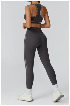 Conjunto Top Regata Push Up e Calça Legging Modern Molly
