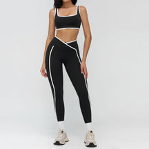 Conjunto Top Push Up com Calça Legging Modeladora Cós V Modern Xtra