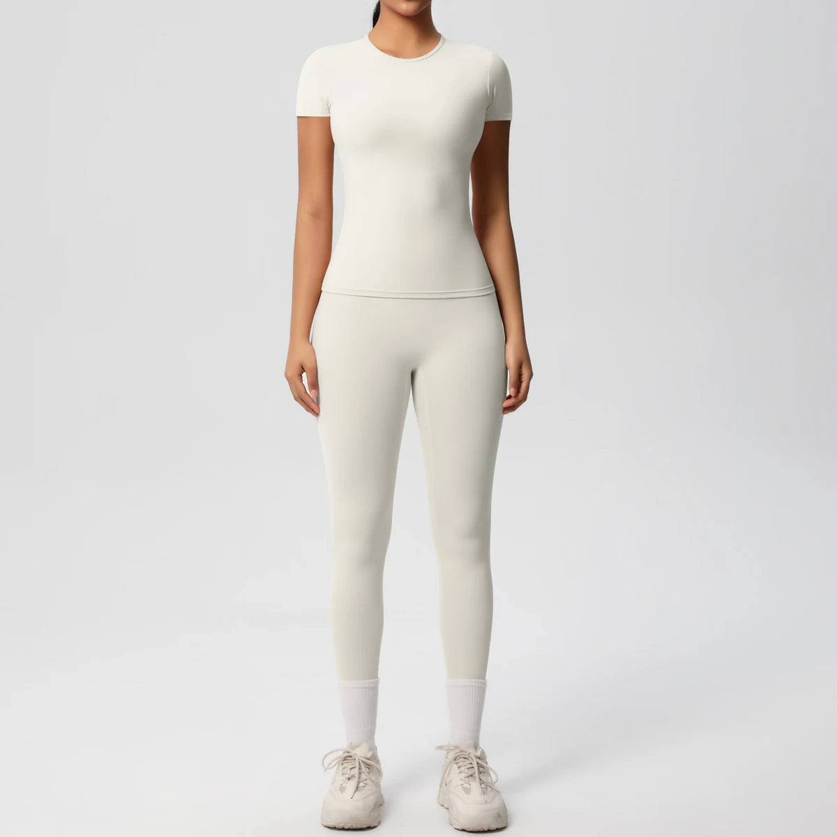 Conjunto Blusa Meia Manga e Calça Legging Modern Basic