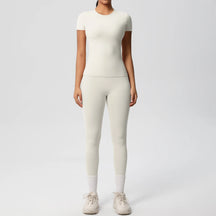 Conjunto Blusa Meia Manga e Calça Legging Modern Basic