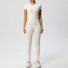 Conjunto Blusa Meia Manga e Calça Legging Modern Basic