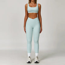 Conjunto Top Regata e Calça Legging Cós V Modern Flex