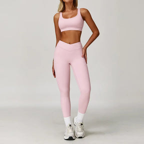 Conjunto Top Regata e Calça Legging Cós V Modern Flex