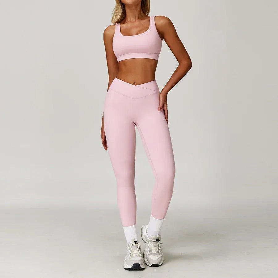 Conjunto Top Regata e Calça Legging Cós V Modern Flex