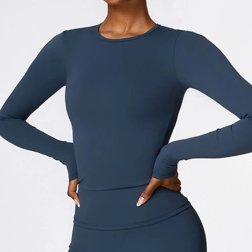 Blusa Manga Longa Esportiva Modern Crop