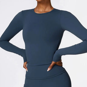 Blusa Manga Longa Esportiva Modern Crop