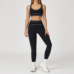 Conjuntp Top Push Up e Calça Legging Modeladora Modern Alô