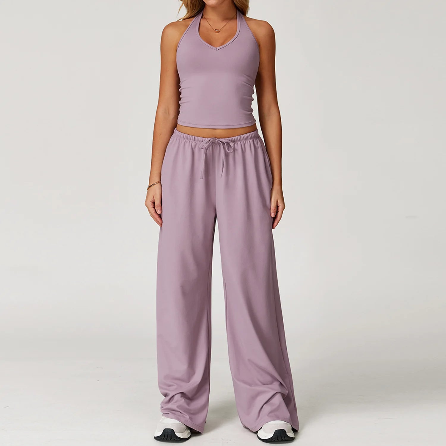 Conjunto Três Peças Casaquinho e Regata com Calça Modern Comfy