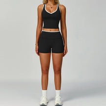 Conjunto Top Cropped Push Up e Short Jholie